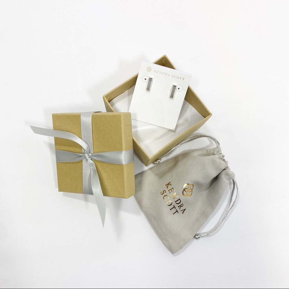Kendra Scott Stan Rhodium Slate earrings - Picture 4 of 9